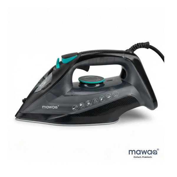 Парна ютия mawaa® SteamPro – 2400W, 350 мл резервоар, керамична плоча, Anti-Calc