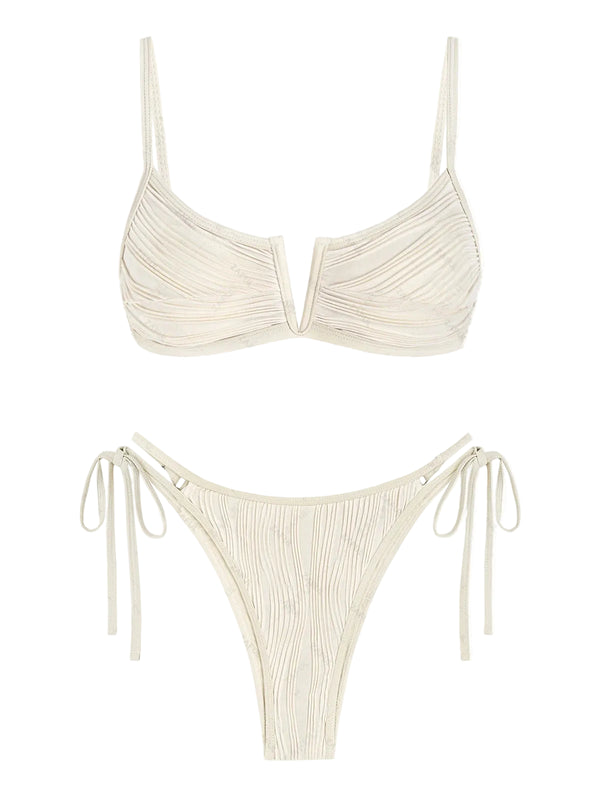 Zaful Embossed Two-Piece Swimsuit Summer 2025, Green