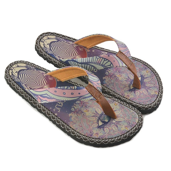 Women's slippers with a floral print Calceo