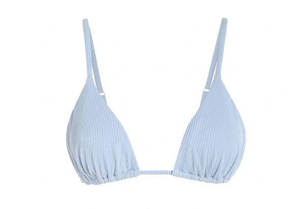 Zaful Textured Swimsuit Top, Light Blue