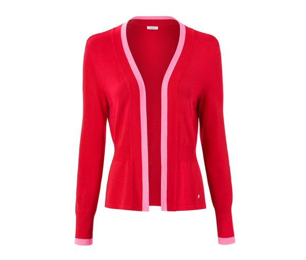 Дамска есенно-зимна жилетка, червена, L