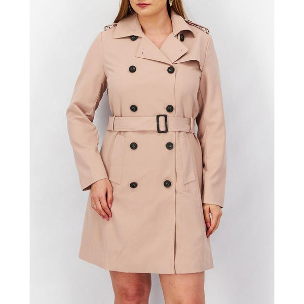 Дамско тренч палто нова колекция 2025, розово, 40