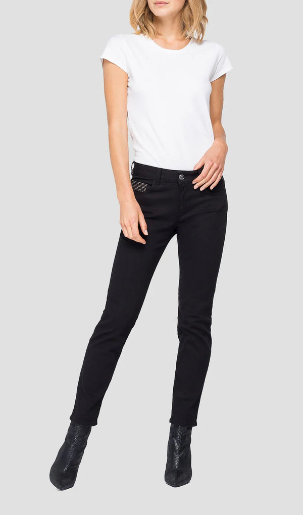 Women's slim jeans Replay Faaby, black