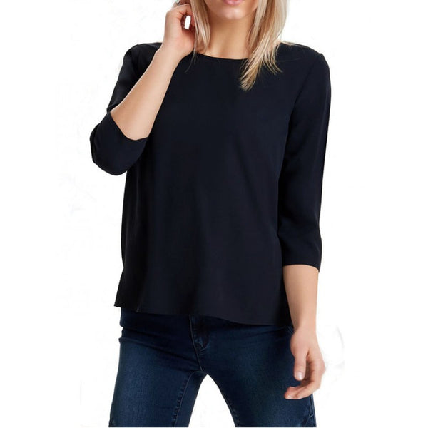 ONLY Women's blouse with 3/4 sleeves, dark blue