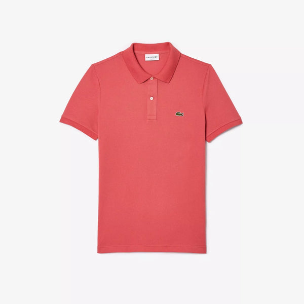LACOSTE Детска памучна тениска с лого, оранжева