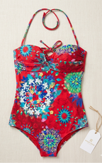 Desigual Цял дамски бански "Тропическа мандала", разноцветен