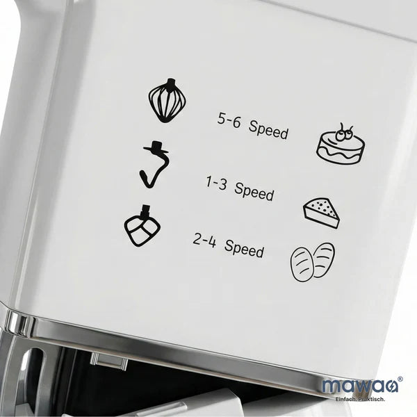 MixMaster 3in1 кухненски робот mawaa®, 1400 W, 10 литра