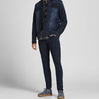 Мъжки дънки Jack & Jones Liam Skinny, тъмносини