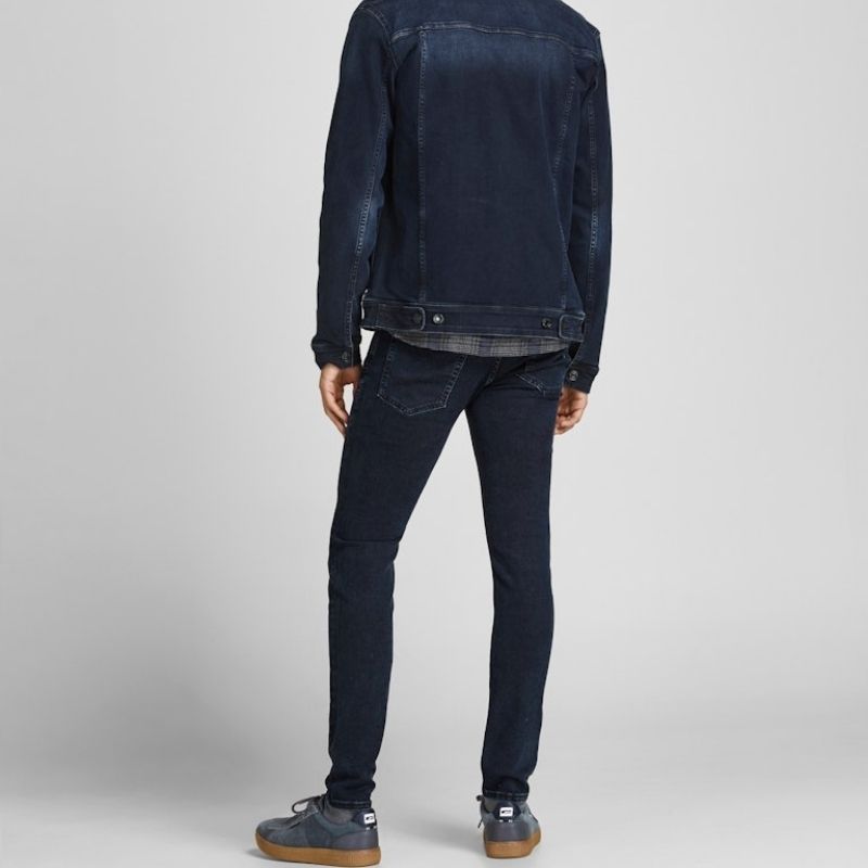 Мъжки дънки Jack & Jones Liam Skinny, тъмносини