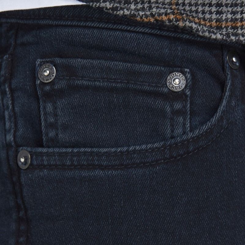 Мъжки дънки Jack & Jones Liam Skinny, тъмносини