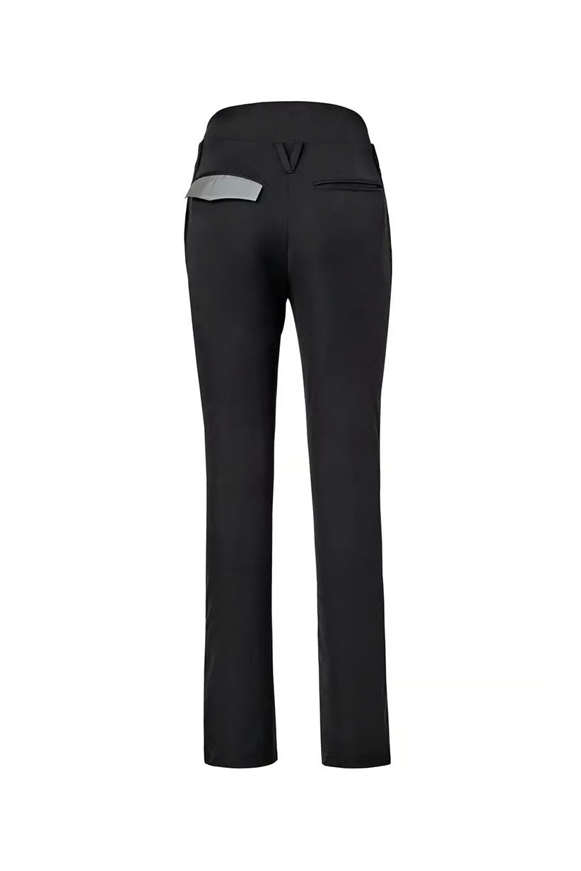 Sporty-elegant trousers, black