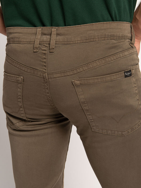 Мъжки дънки PEPE JEANS Slim Fit, кафяви