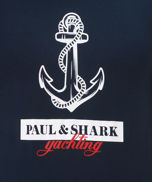 Paul & Shark Мъжка памучна тениска, синя