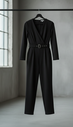 Be Wear Дамски памучен гащеризон, черен