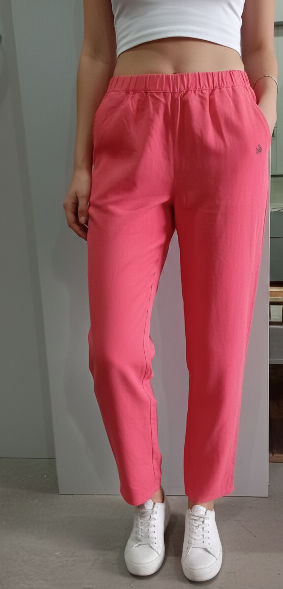 Дамски спортно-елегантен панталон Fairwear, цвят корал