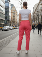 Дамски спортно-елегантен панталон Fairwear, цвят корал