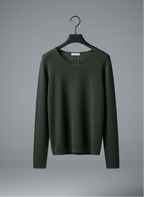 Дамски зимен пуловер от кашмир Perfect Cashmere, тъмно зелен