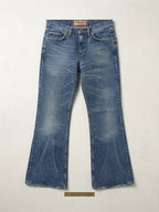 Tommy Hilfiger Дамски памучни дънки Hipster Bootcut, син деним