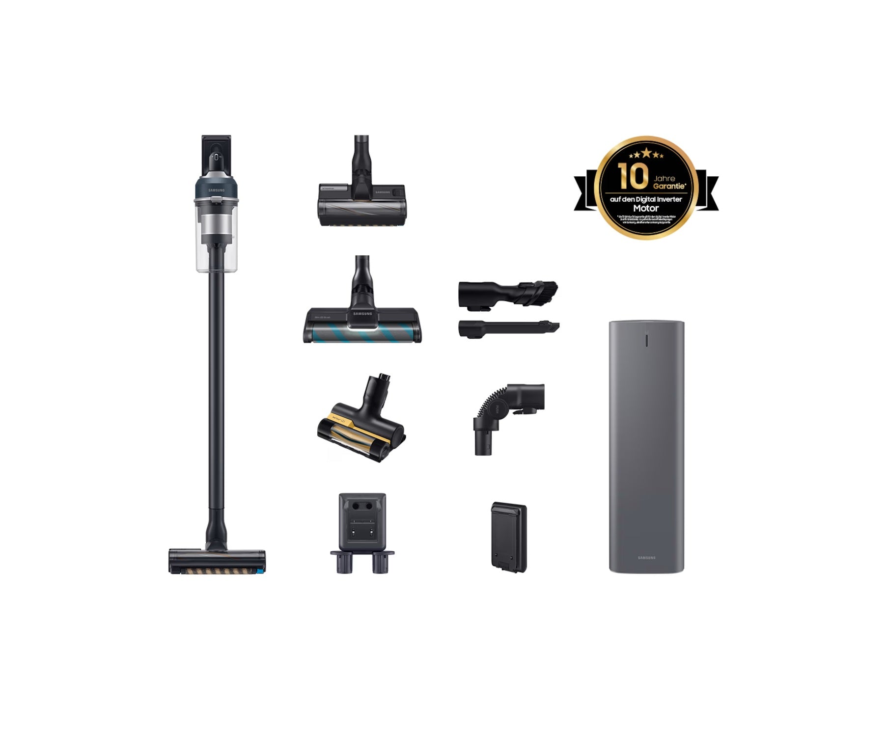 Безжична прахосмукачка със станция за почистване Samsung Jet 85 VS20C85G4PB/WD