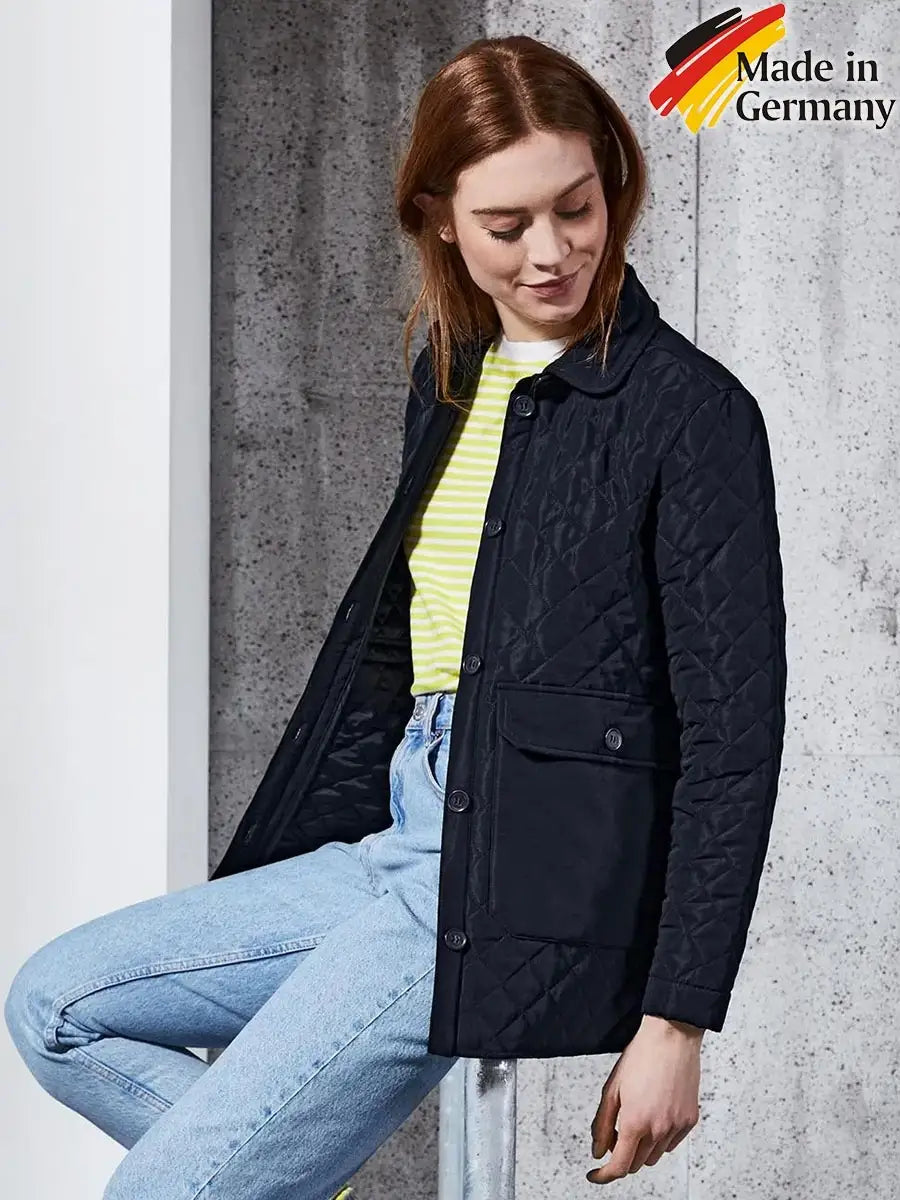 Women's quilted jacket, dark blue 