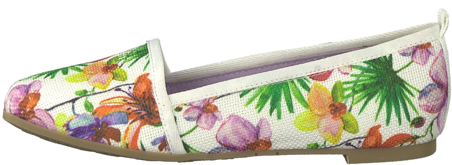 Дамски балерини Tamaris Flower Comb с флорален принт