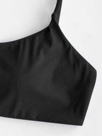 Дамски рипсен бански ZAFUL с връзки отстрани