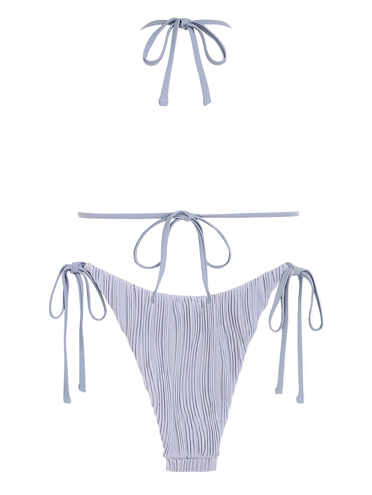 Zaful Embossed Two-Piece Swimsuit Summer 2025, Green
