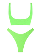 Zaful Embossed Two-Piece Swimsuit Summer 2025, Green