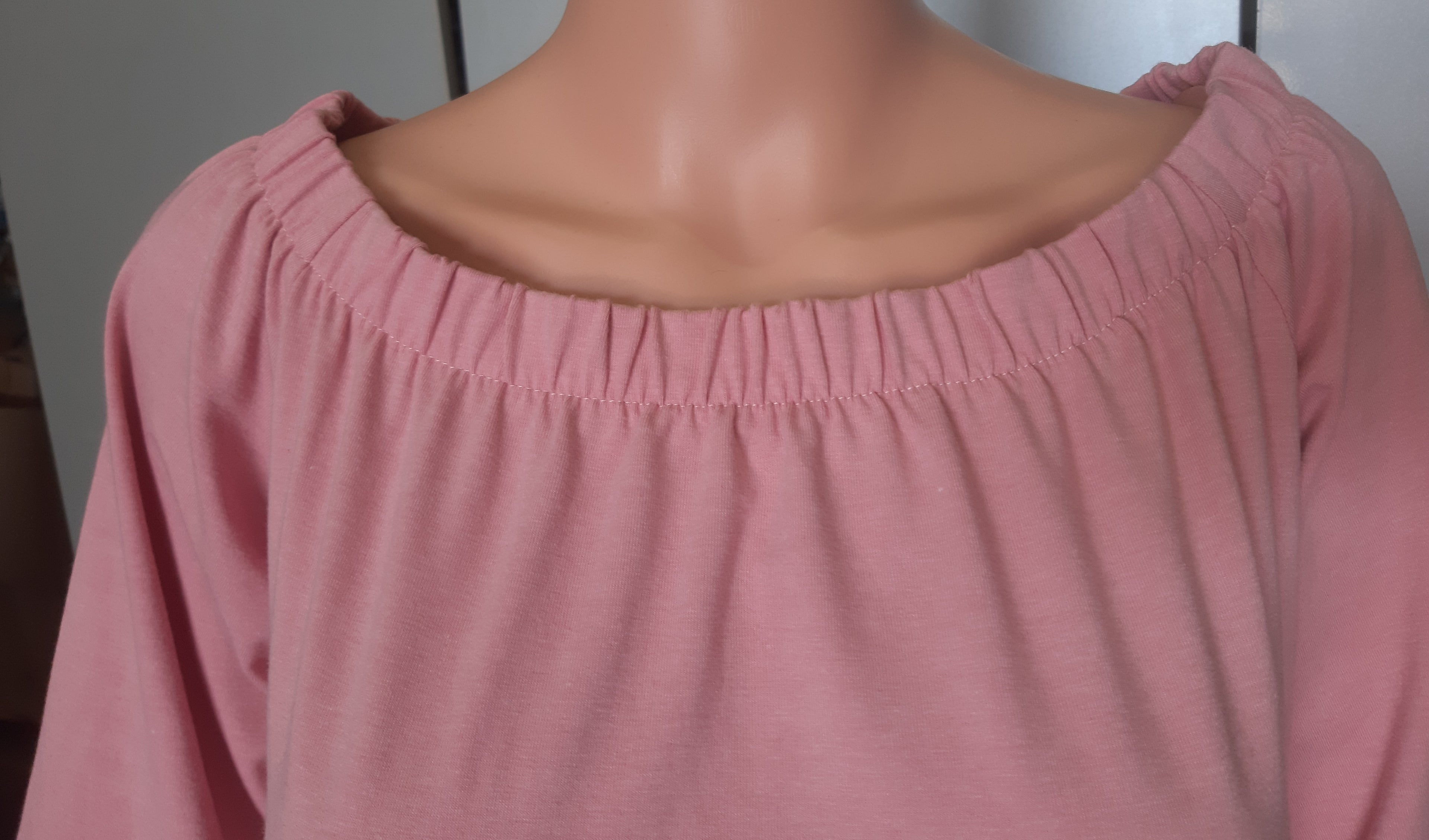 Be Wear Дамска Макси трикотажна рокля, розова