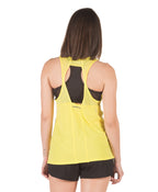 Дамски спортен потник ASICS Loose Strappy Tank, лайм