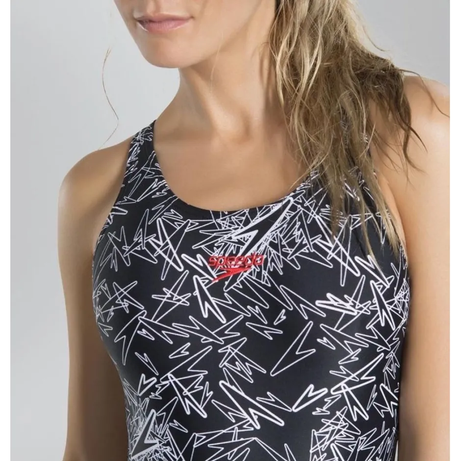 Дамски цял бански Speedo Boom Allover Muscleback