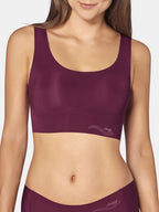 Women's bra/bustier Sloggi ZERO Feel, burgundy color
