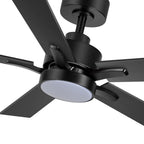 Таванен вентилатор 42" с LED осветление, 6 скорости, тих DC мотор и дистанционно управление за комфорт и модерен стил