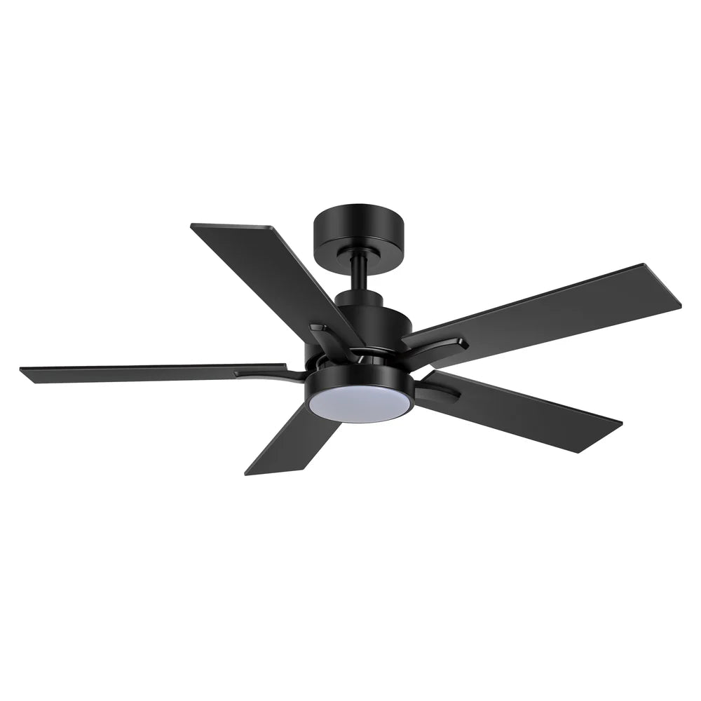 Таванен вентилатор 42" с LED осветление, 6 скорости, тих DC мотор и дистанционно управление за комфорт и модерен стил