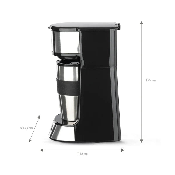 Кафемашина BEEM Thermo 2 Go с термо чаша и таймер, 750 W, LCD екран