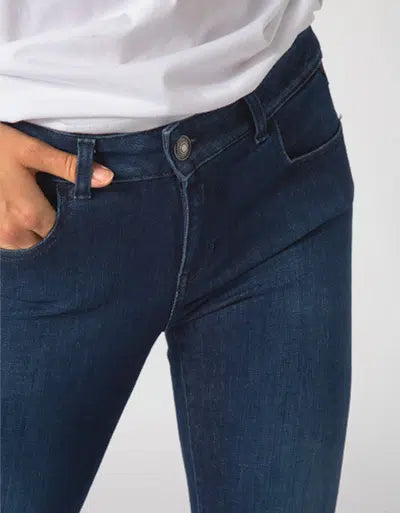 Дамски дънки Replay Faaby Slim Fit, тъмносини