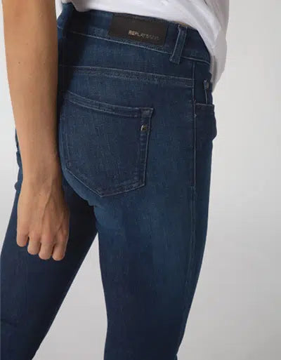 Дамски дънки Replay Faaby Slim Fit, тъмносини