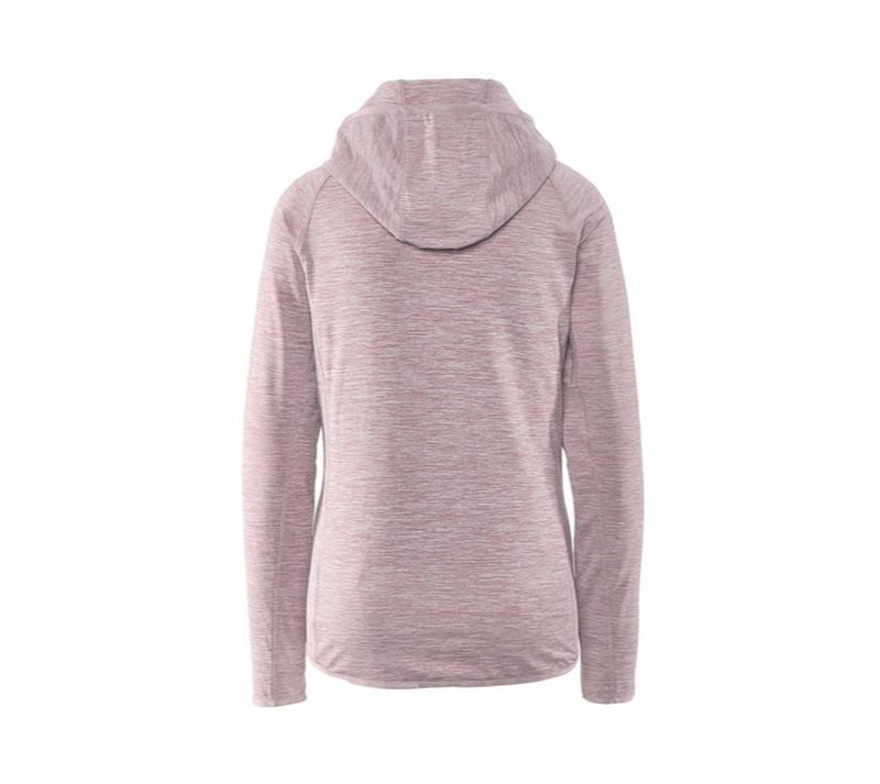 Women's sporty cotton sweatshirt with hood, pink 