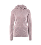 Women's sporty cotton sweatshirt with hood, pink 