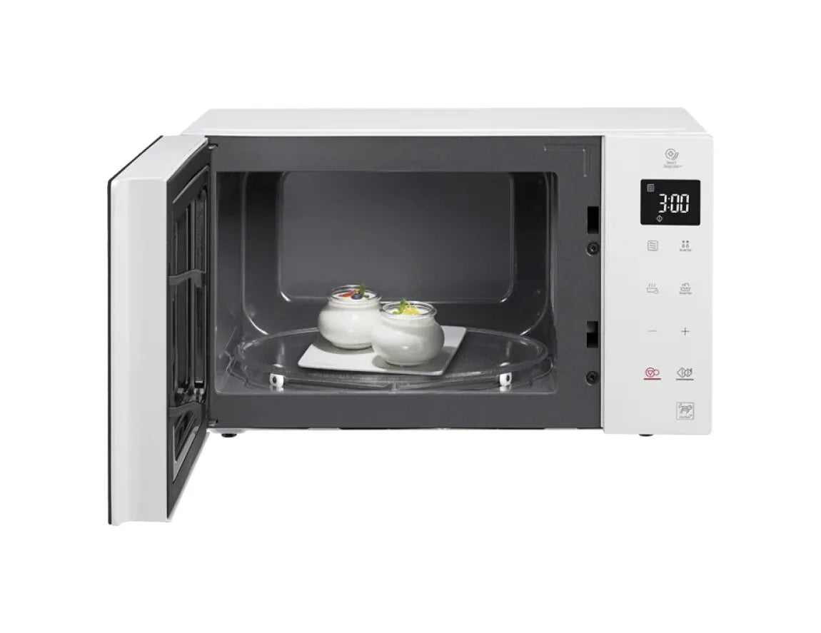 Микровълнова печка LG Smart Inverter MS23NECBW – 23L, 1000W, бяла