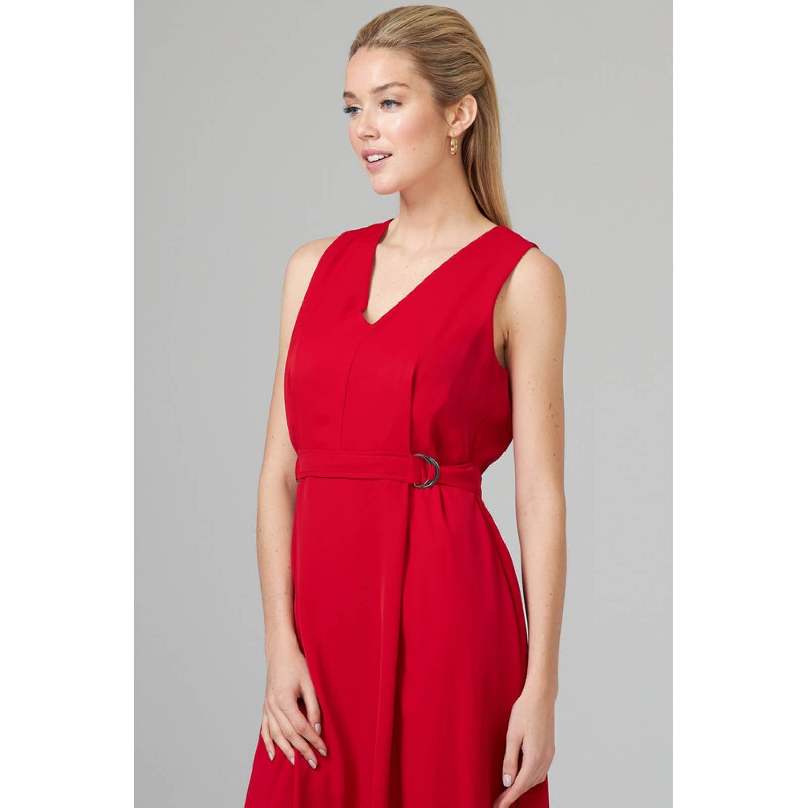 JOSEPH RIBKOFF Рокля в асиметрична форма, червена