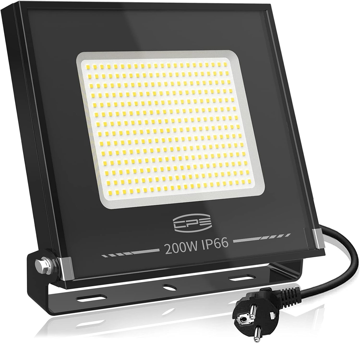 2 броя LED прожектор CP3 200W 17500 lm IP66 – Външен прожектор с щепсел