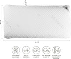 Nah-vital Ортопедична възглавница с мемори пяна 80 × 40 × 12.5 см с дишащ калъф SEAQUAL