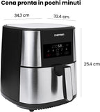 Дигитален еър фрайър Chefman TurboFry Touch XL 7.6L, 1800W, сензорно управление