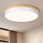 LED лампа 40 см 36W 4000K с дървесен дизайн за таван