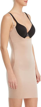 Women's SPANX open bust bodysuit, beige