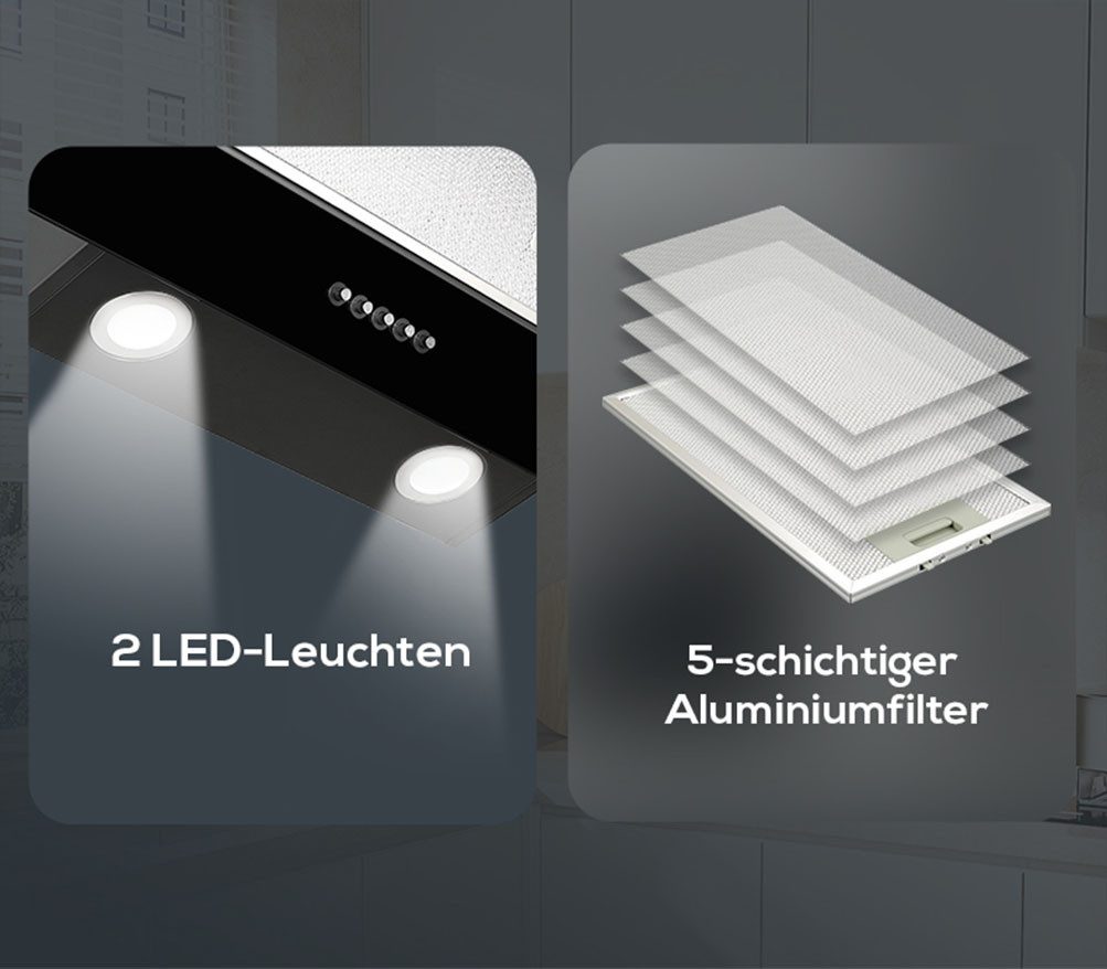 Кухненски абсорбатор Hanseatic с LED осветление