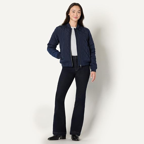 Women's bomber jacket, dark blue 