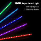 GreenSun LED аквариумно осветление 78 см RGB с APP управление, IP68 водоустойчиво