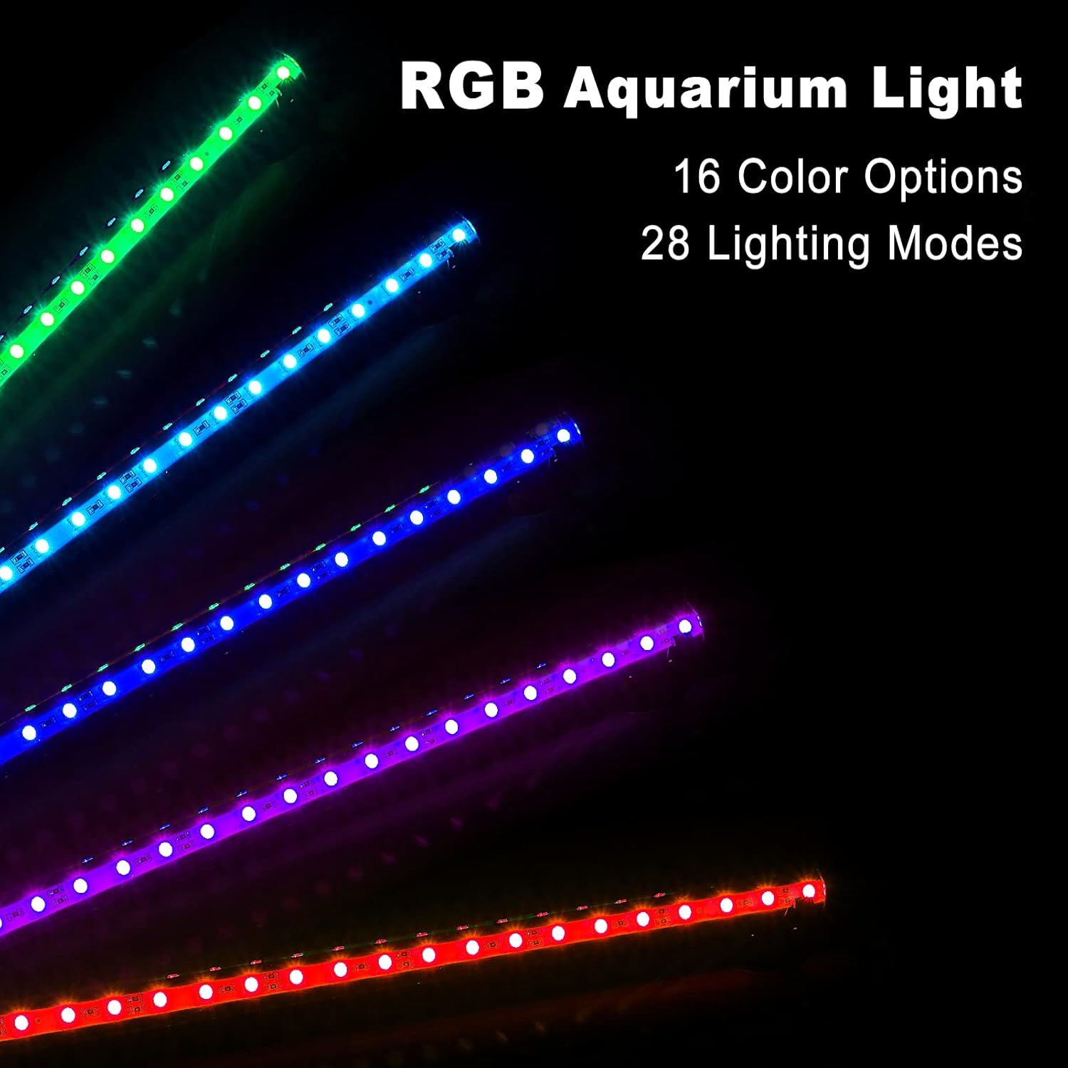 GreenSun LED аквариумно осветление 78 см RGB с APP управление, IP68 водоустойчиво